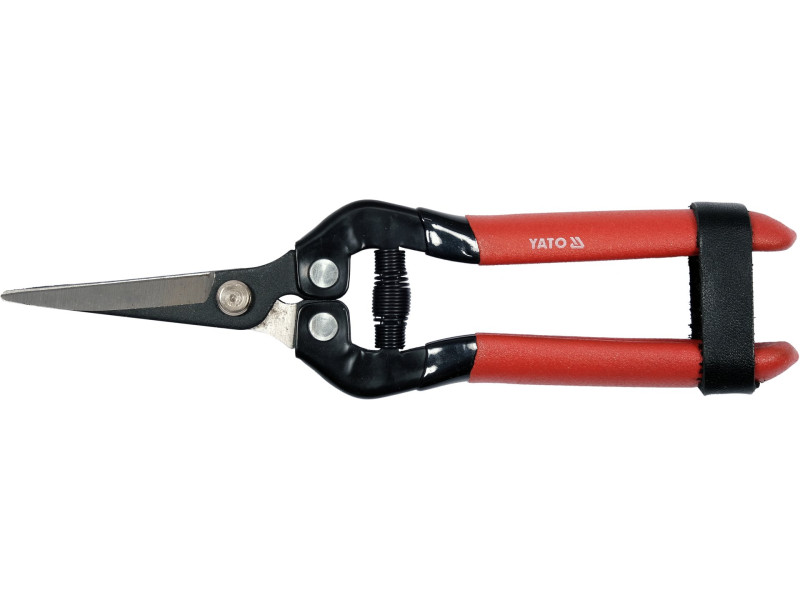 YATO Metszőolló 180 mm (hajlított) gyümölcsszedésre, virágvágásra