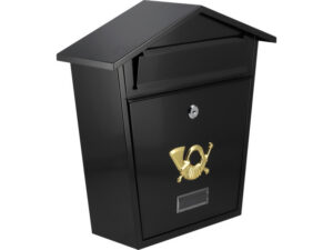 VOREL Postaláda fekete 380 x 320 x 105 mm