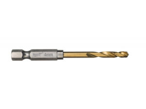 MILWAUKEE Csigafúró 4,0 x 71,5/26 mm HSS-G TiN, Red HEX - Shockwave™ (2 db)