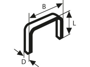 BOSCH Tűzőkapocs 8 x 11,4 x 0,74 mm HT14 tűzőgéphez (1000 db)