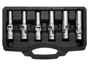YATO Csuklós izzítógyertya-kulcs 6 részes 3/8" CrV