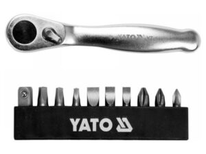 YATO Racsnis csavarbehajtó bit készlet 11 részes CrV