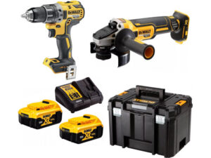 DEWALT Akkus erőcsomag 18 V (DCD791 + DCG405 + 2 x 5,0 akku + töltő)