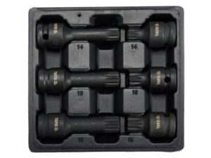 YATO Gépi bit dugókulcs készlet 6 részes Spline 1/2" M14-M18 CrMo
