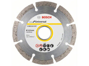 BOSCH Gyémánt vágókorong 115 x 2,0 x 7,0 x 22,2 mm szegmentált ECO for Universal (10 db)