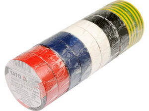 YATO Szigetelőszalag 19 x 0,13 mm x 20 m öt színű (10 db)