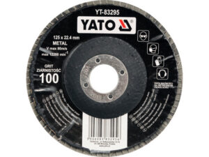 YATO Lamellás csiszolókorong döntött 125 x 22,2 mm / P100