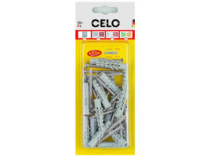 CELO NF 4 szárnyas dübel + 3 x 25 facsavar (20 db)