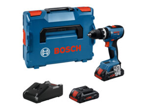 BOSCH Akkus ütvefúró-csavarozó GSB 18V-65 L-BOXX-ban (2 x 4,0 Ah akku + töltő)