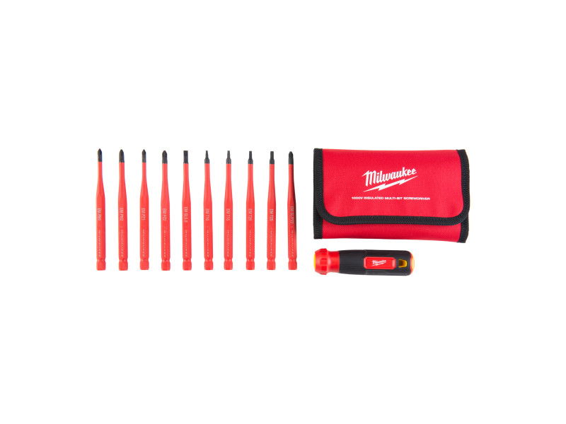 MILWAUKEE 10 az 1-ben szigetelt multi-bit csavarhúzó szett