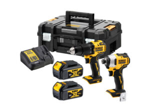 DEWALT Akkus erőcsomag 18 V (DCD709 + DCF809 + 2 x 4,0 Ah akku + töltő + TSTAK)