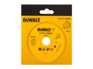 DEWALT Gyémánt vágókorong csempéhez vizes/száraz 110 x 20 x 1,6 x 8,0 mm folytonos