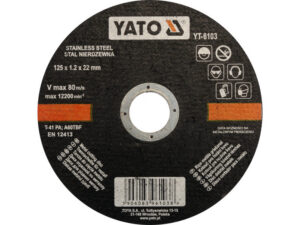 YATO Vágókorong fémre 125 x 1,2 x 22 mm inox