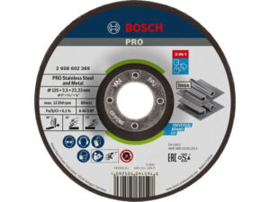 BOSCH PRO Vágókorong inox/fémre 125 x 2,5 x 22,2 mm 3 in 1 A 46 S BF (oSa)